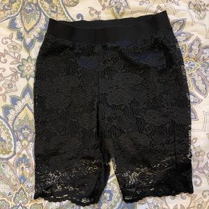 Torrid Black Lace Shorts